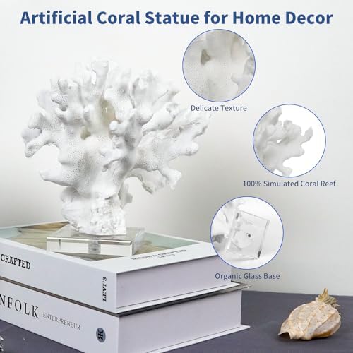 Artificial Coral Reef Decor White Statue RB1003W
