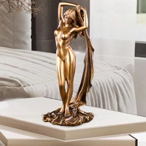 Resin Yoga Goddess Statue Art Bronze Sculpture