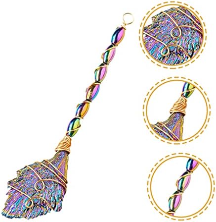 Healeved Decorative Black Tourmaline Broom for Home Office