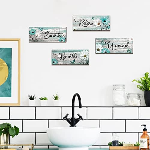 Sunnyray 4 Pcs Rustic Wall Decor Set