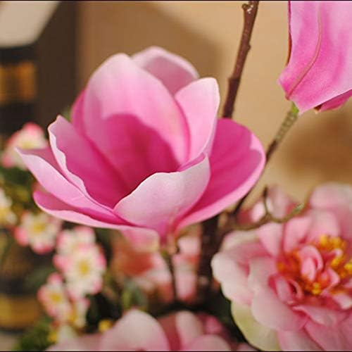 Artificial Magnolia Flower in Silk Pot Romantic Home Decor
