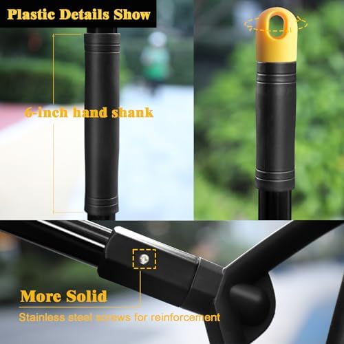 Heavy Duty Angle Broom 2 Pack with Longer Handle