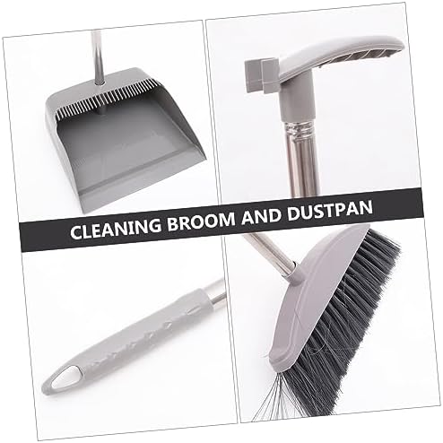 Ipetboom Long Handle Dustpan Broom Set