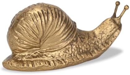 Cheungs Verdor Golden Snail Cast Iron Decor 25