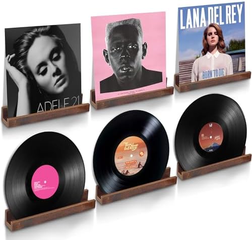 BATUBEAT Vinyl Record Wall Mount Holder 6 Pack