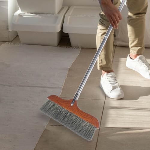 HIAKDOFT Handle Soft Broom Detachable Design
