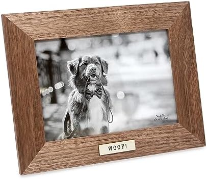 Isaac Jacobs 5x7 Wood Sentiments Picture Frame with Easel and Hanging Tabs