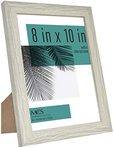 MCS 8x10 Gray Woodgrain Picture Frame 4-Pack 1