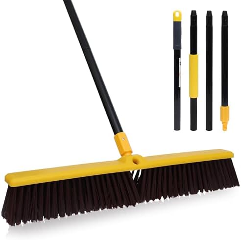 KLEEN HANDLER 24 Push Broom with 61 Extendable Handle