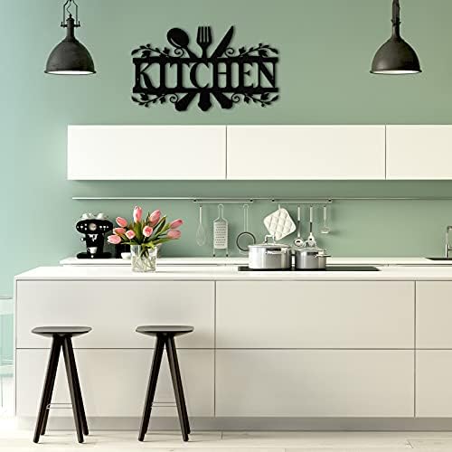 Hotop Black Metal Kitchen Wall Sign 1