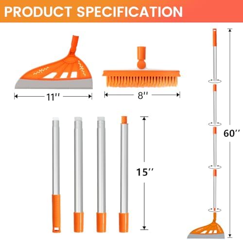 BURFERLY Magic Air Broom Sweeper Orange