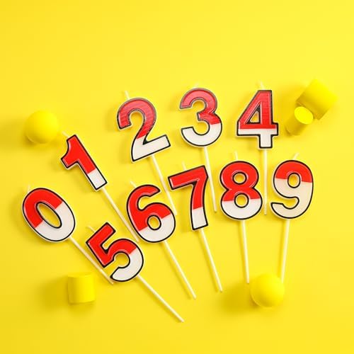 PHD CAKE 276 Inch Cartoon 3 Number Birthday Candles