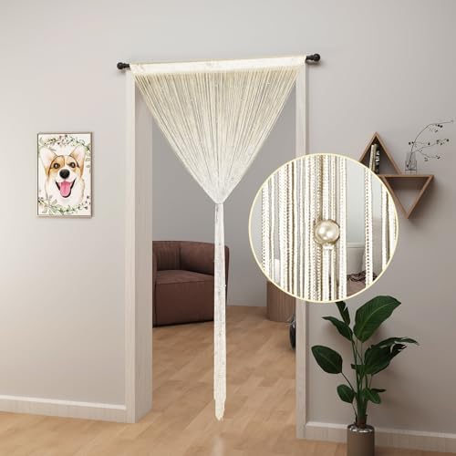YIIBAII Beaded Curtain Panels for Doorways