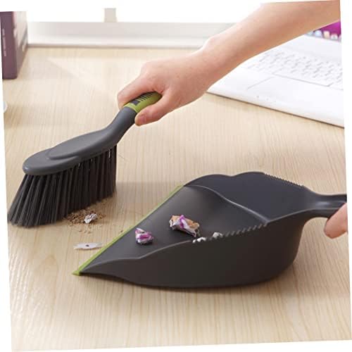 CALLARON 1Set Compact Broom with Mini Dustpan for Desktop and Car Cleaning