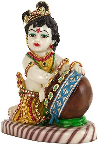 TIED RIBBONS 7 In Baby Krishna Statue Sculpture