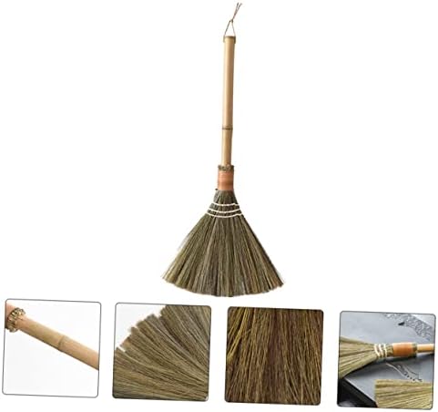 1pc Hand-Made Straw Woven Broom for Home Cleaning