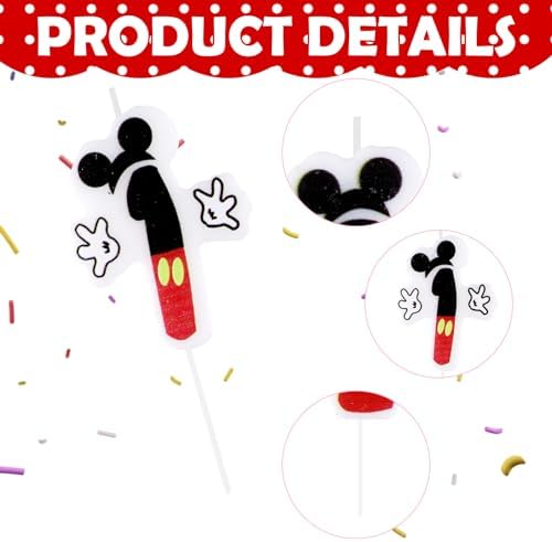 Mouse 1st Birthday Candle Decor Set 1