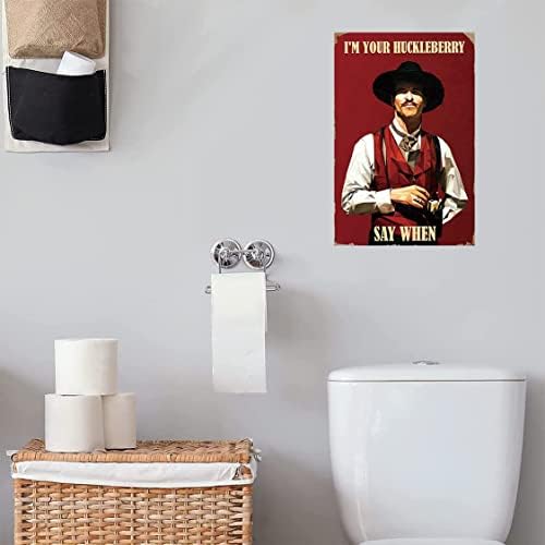 Man Cave Decor West Cowboy Movie Metal Sign 8x12 Inches