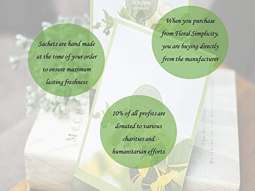 Sage and Citrus Scented Sachets Pack of 3 - Made in USA 1