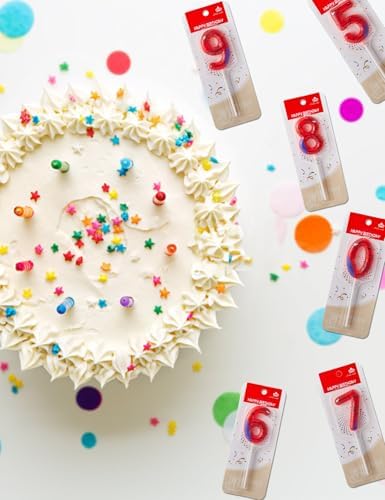 Gezan Spider Birthday Candles Number 6