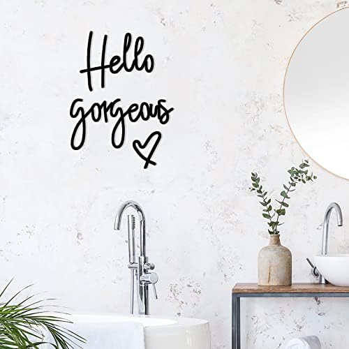 Blulu Hello Gorgeous 3D Wooden Wall Art Set
