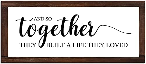 Jetec Together They Built A Life They Loved Wall Sign