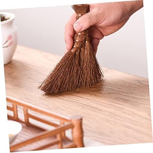 2pcs Compact Natural Palm Broom for Efficient Cleaning