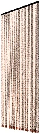 FlavorThings Bohemian Bamboo Beaded Curtain 36x79inch