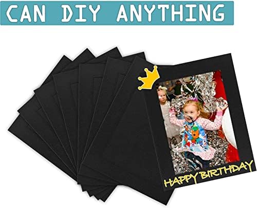 Golden State Art 5x7 Picture Frames With Easel Pack Of 25 Black