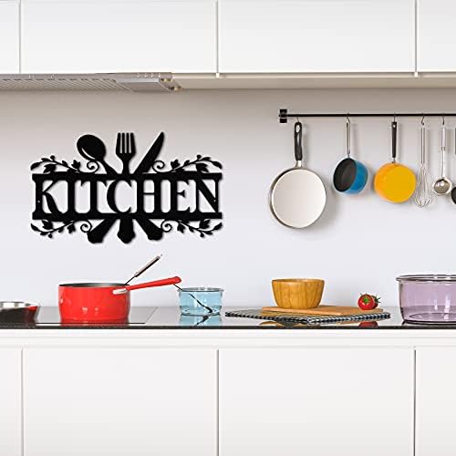 Hotop Black Metal Kitchen Wall Sign 1