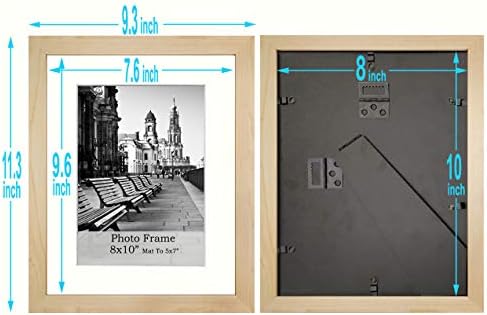 Meetart 8x10 Inch Shallow Wooden-Grain Photo Frames Set of 3