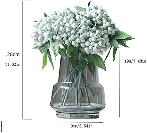 Lifelike Artificial Berry Bouquet with Vase