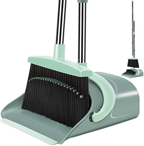 Ivandar Broom and Dustpan Combo Set Orange Green