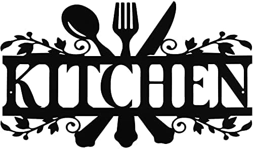 Hotop Black Metal Kitchen Wall Sign 1