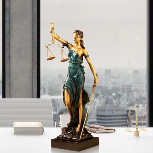 REALONG 192 Lady Justice Bronze Statue