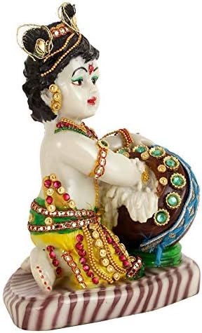TIED RIBBONS 7 In Baby Krishna Statue Sculpture
