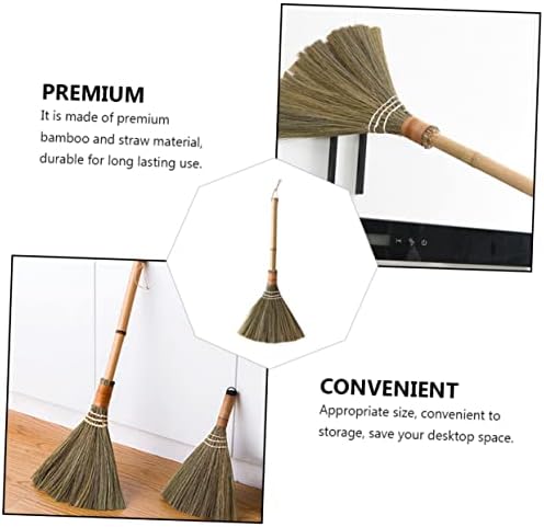 Beaupretty Handcrafted Bamboo Brush Broom