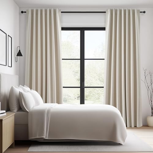 Topfinel Beige Thermal Blackout Curtains 2 Panels