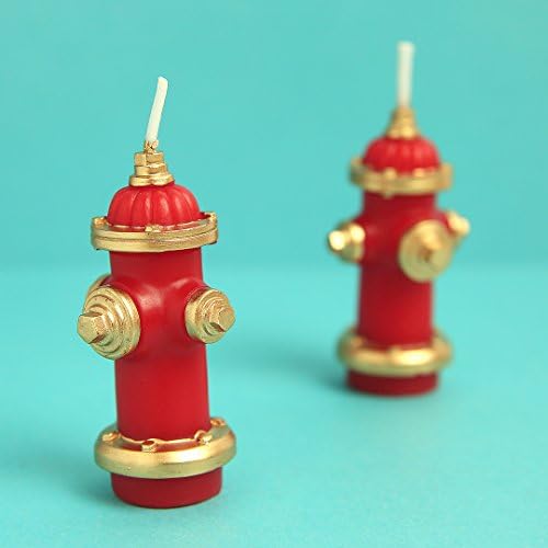iLikePar Birthday Candle Fire Hydrant Cake Topper