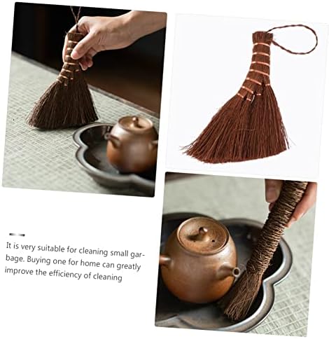 Compact Broom Tool Mini Brown Broom for Home Cleaning