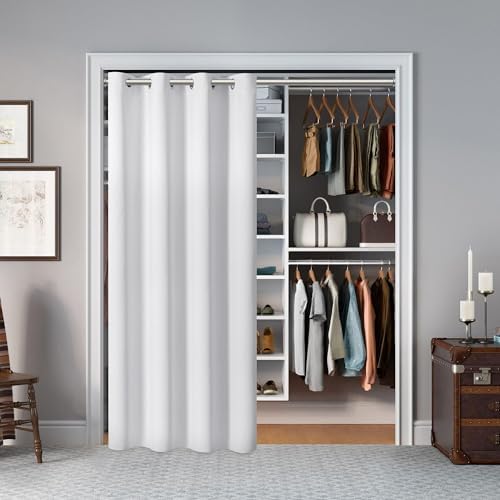 AOSKY Door Curtains Light Blocking Privacy Drapes 25x80