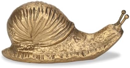 Cheungs Verdor Golden Snail Cast Iron Decor 25