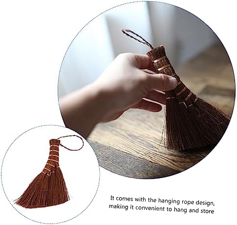 1Pc Hand Broom Natural Palm Design Lightweight for Small Spaces