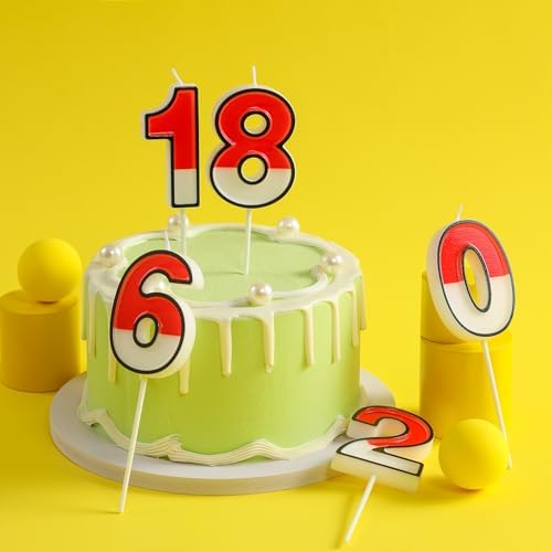 PHD CAKE 276 Inch Cartoon 3 Number Birthday Candles