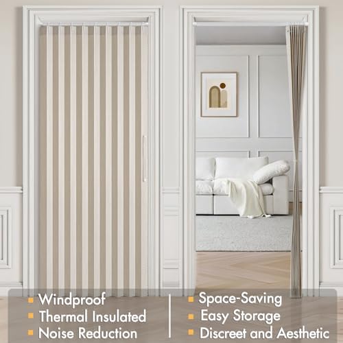 MIULEE Magnetic Folding Door Curtain - 1 Panel
