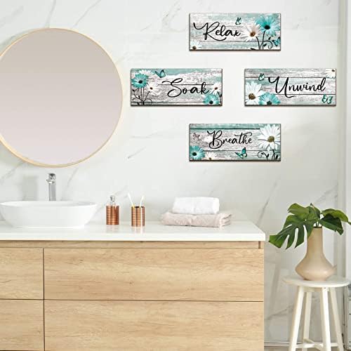 Sunnyray 4 Pcs Rustic Wall Decor Set