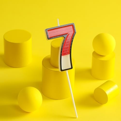 PHD CAKE 276 Inch Cartoon 7 Number Birthday Candles