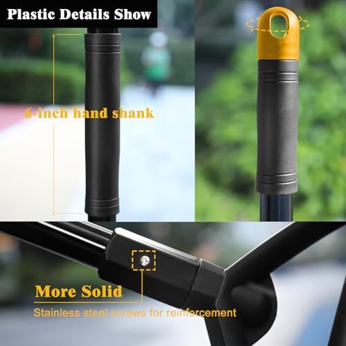 UPDNATRUE Heavy Duty Angle Broom for Indoor and Outdoor Use