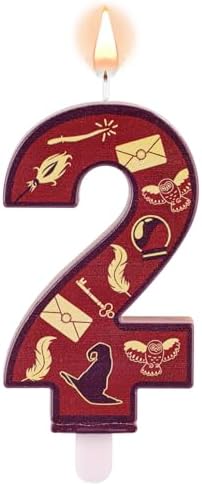 Wizard Theme Birthday Candle Number 2 for Kids Parties