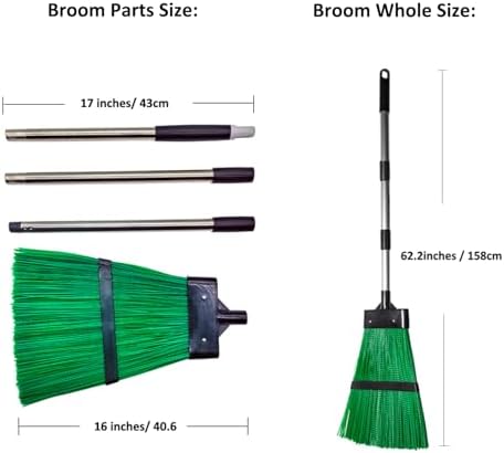 Xifando Heavy Duty Angle Broom for Courtyards and Outdoor Use 1